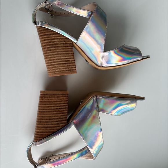 Victoria's Secret Holographic Strappy Sandals - Picture 5 of 11